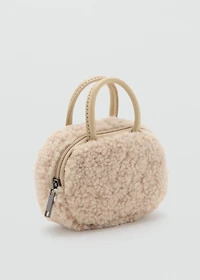Shearling mini gadget bag