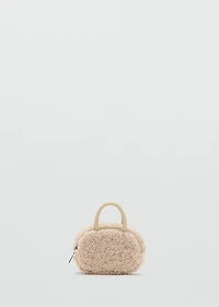 Shearling mini gadget bag