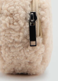 Shearling mini gadget bag