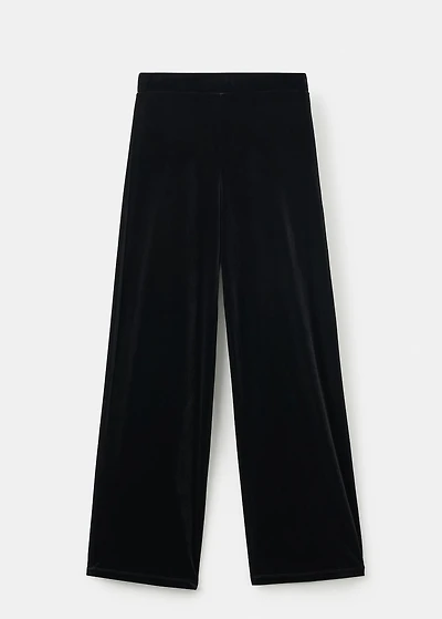 Straight velvet pants