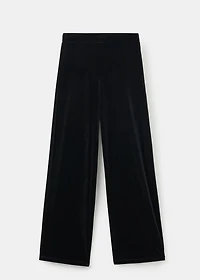 Straight velvet pants