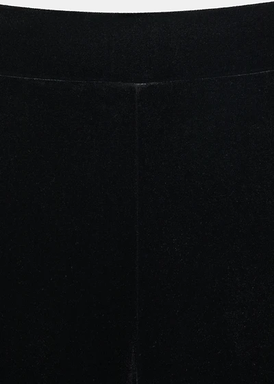 Straight velvet pants