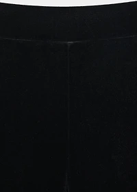 Straight velvet pants