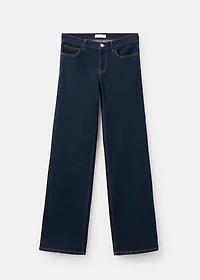 Straight jeans with turn-up