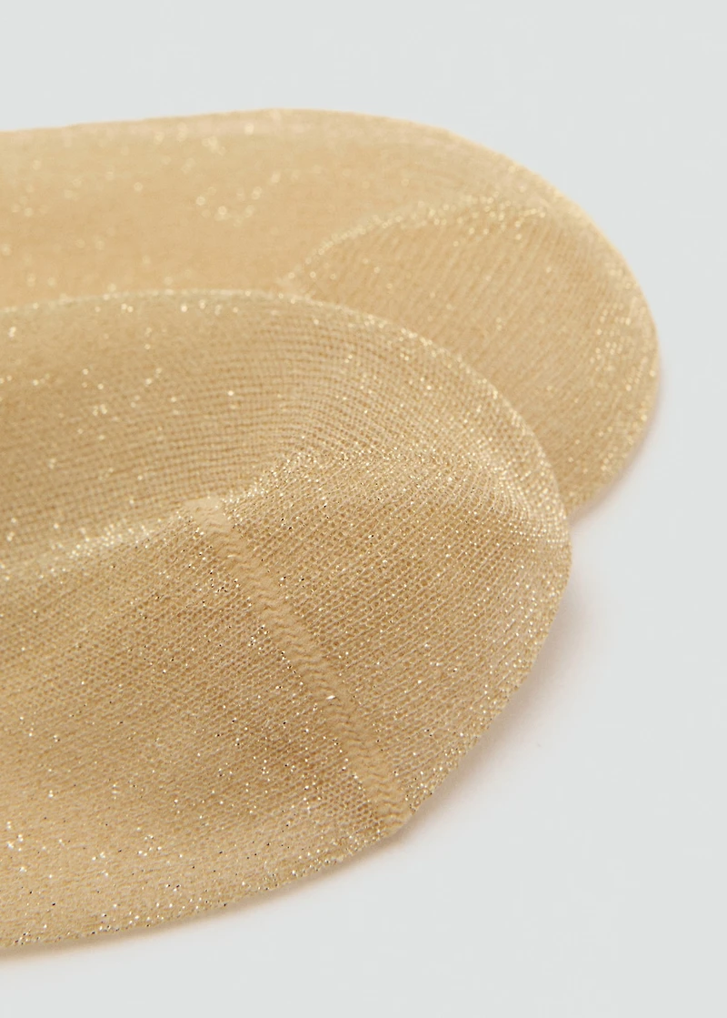 Lurex socks with rhinestones