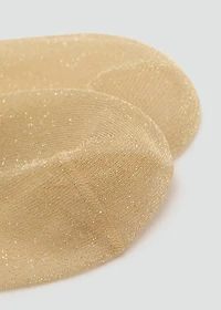 Lurex socks with rhinestones