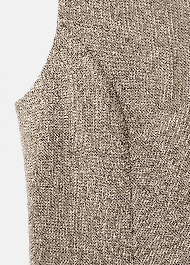 Fitted suit waistcoat