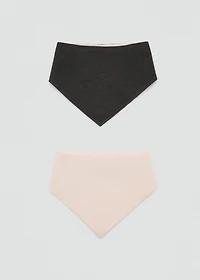 Pack of 2 cotton bibs