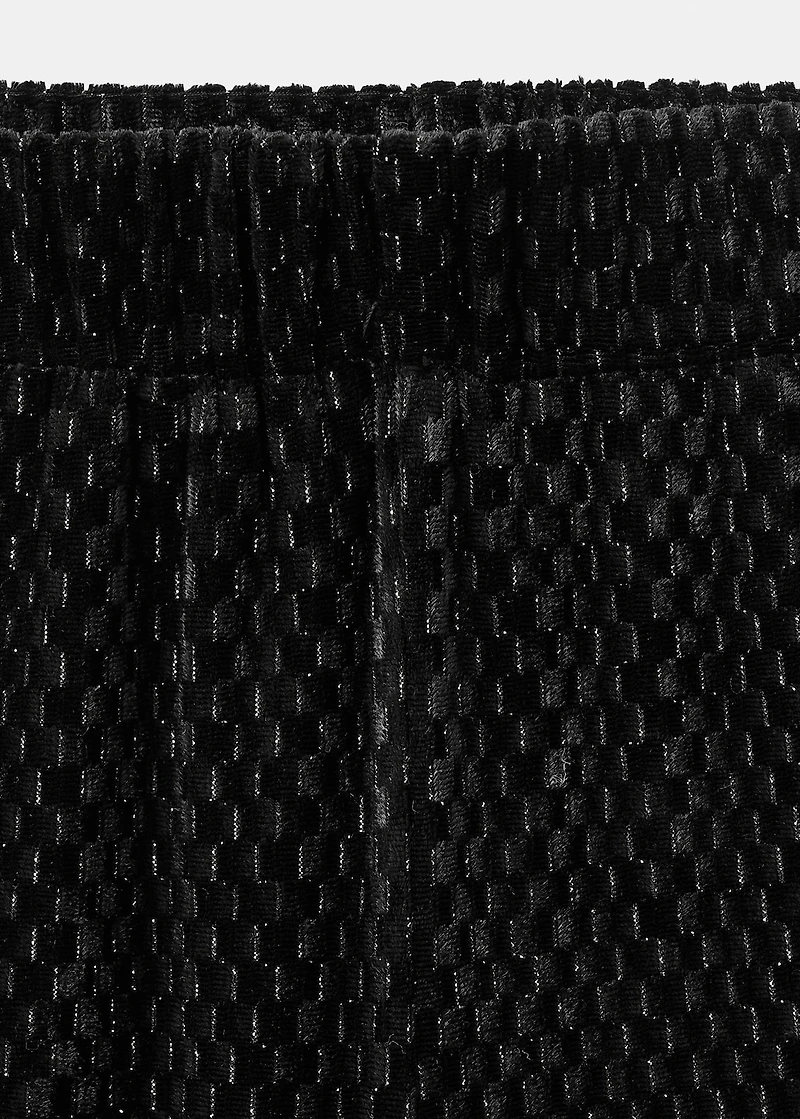Lurex velvet pants