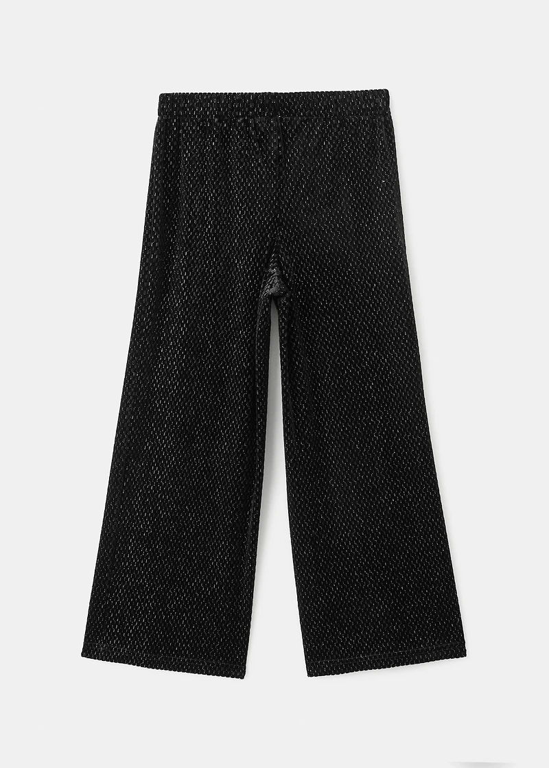 Lurex velvet pants