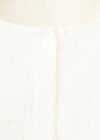 Ruffled lurex blouse