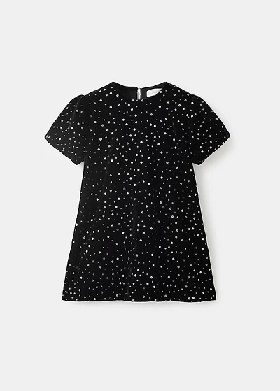 Short dress with sequins