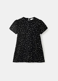 Short dress with sequins