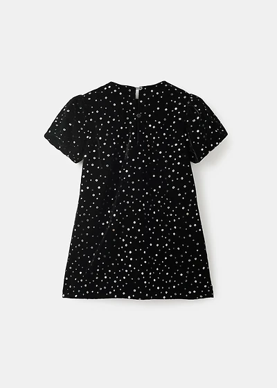 Short dress with sequins