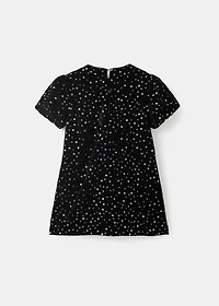 Short dress with sequins