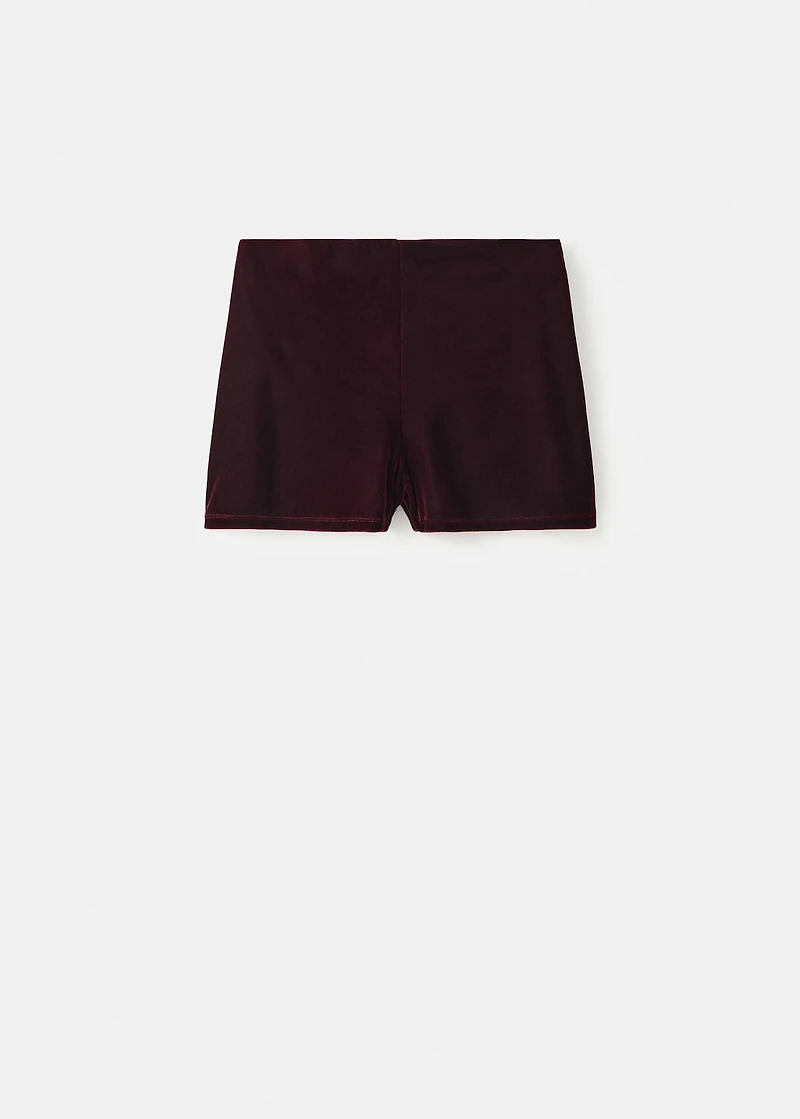 Velvet shorts