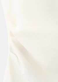 Asymmetrical blouse with metallic detail