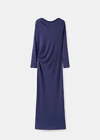 Fine-knit open-back dress