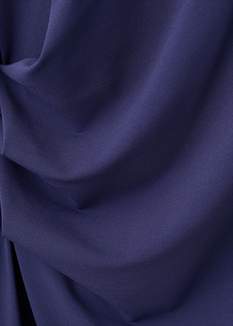 Fine-knit open-back dress