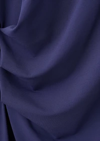 Fine-knit open-back dress