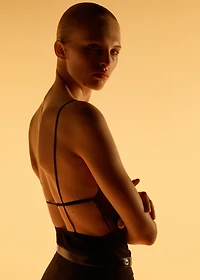 Combined lace bodysuit