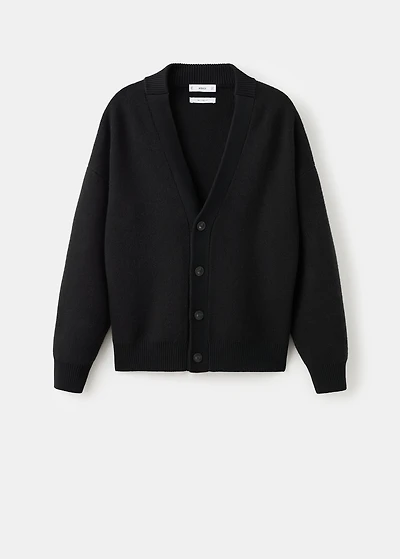 Relaxed-fit knitted cardigan