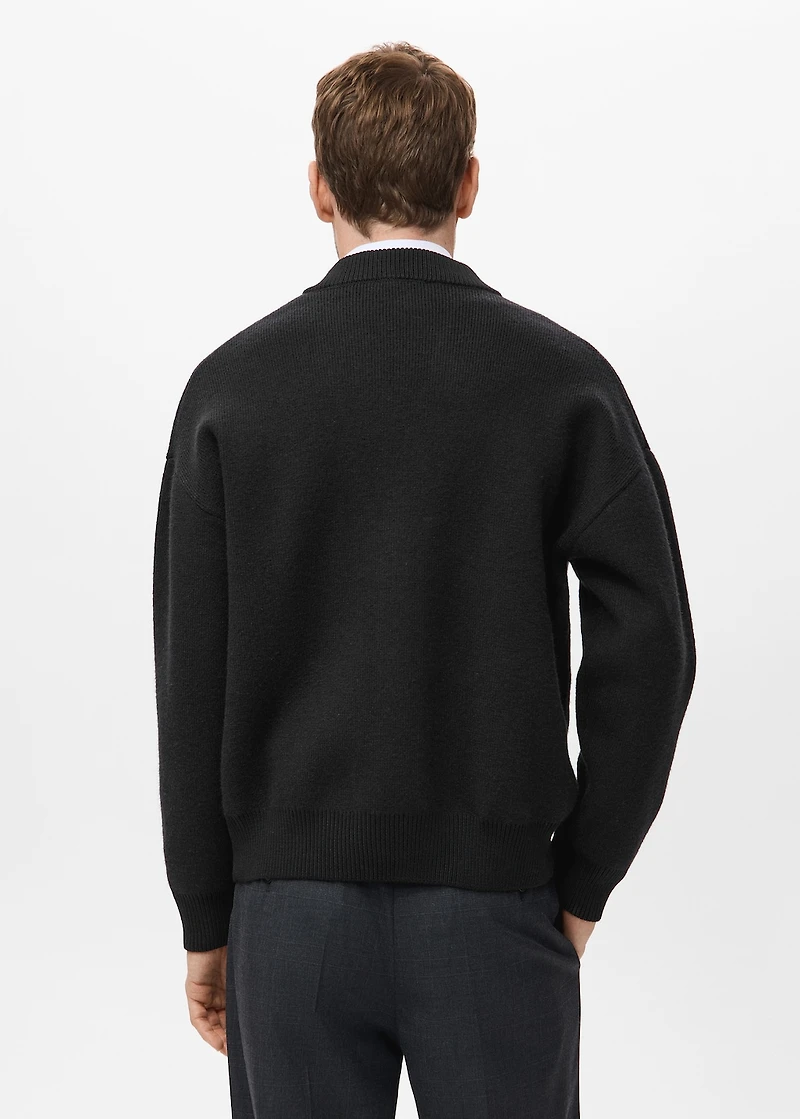 Relaxed-fit knitted cardigan