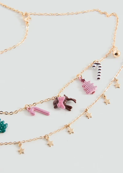 Pack of 2 Christmas necklaces