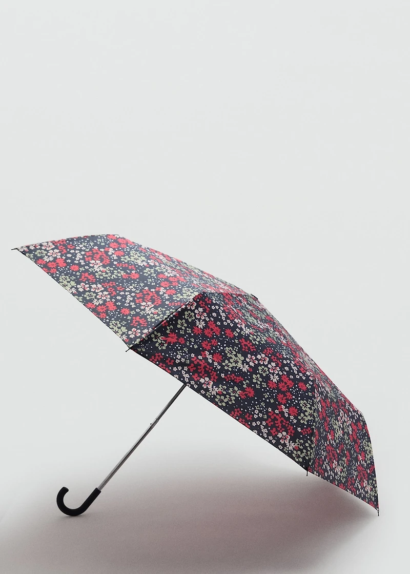 Mini flower-print umbrella