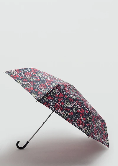 Mini flower-print umbrella