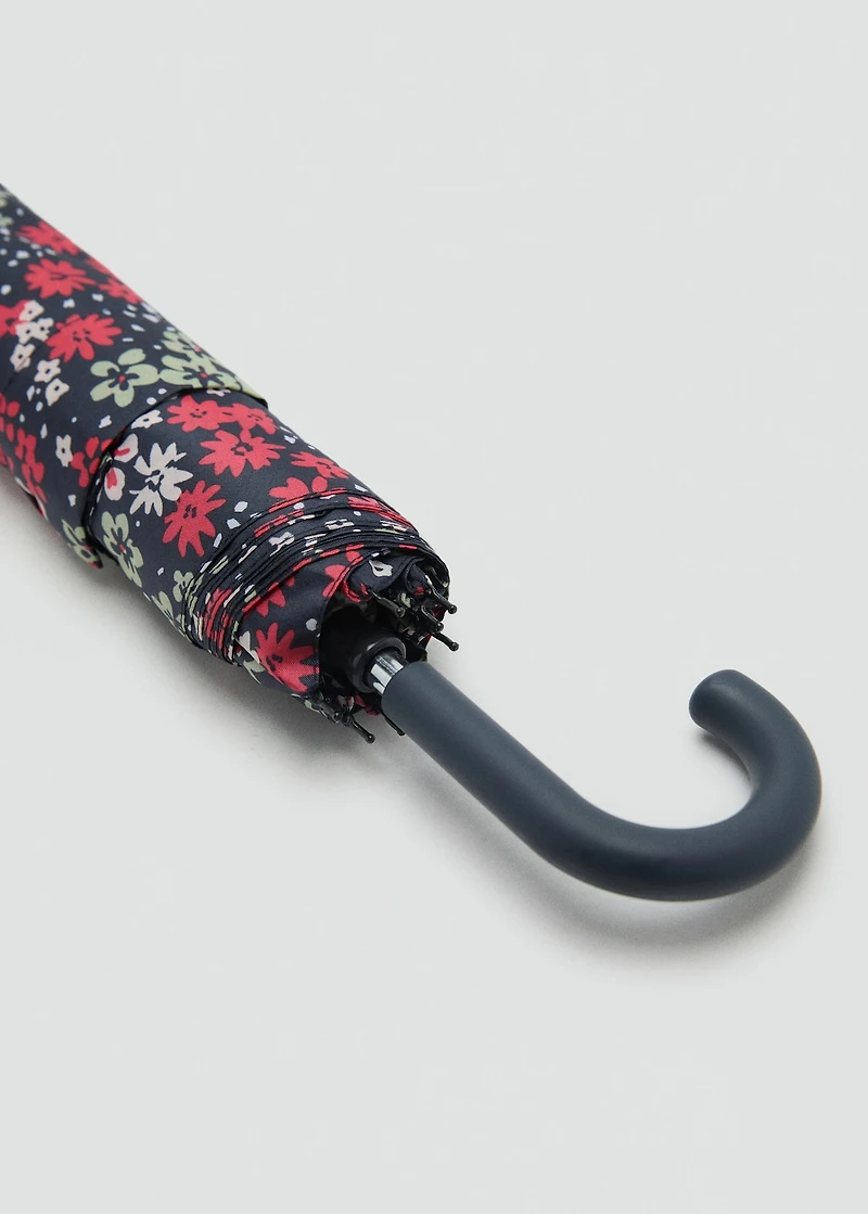 Mini flower-print umbrella