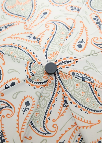 Paisley-print umbrella