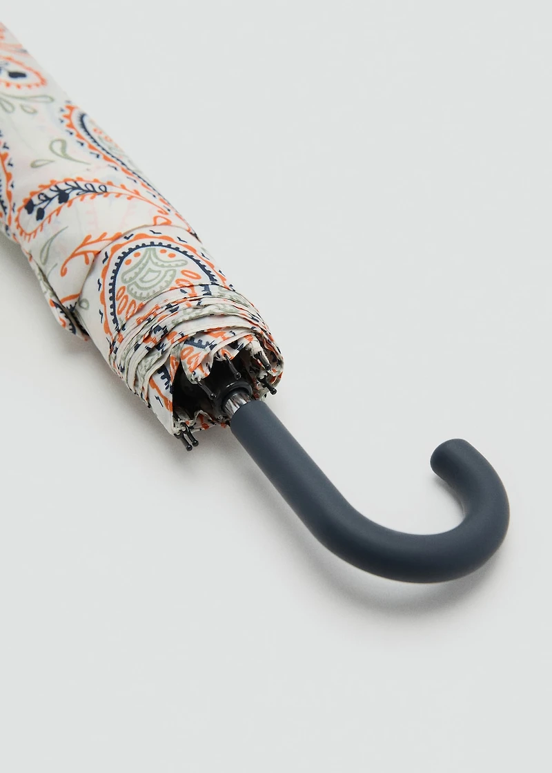 Paisley-print umbrella