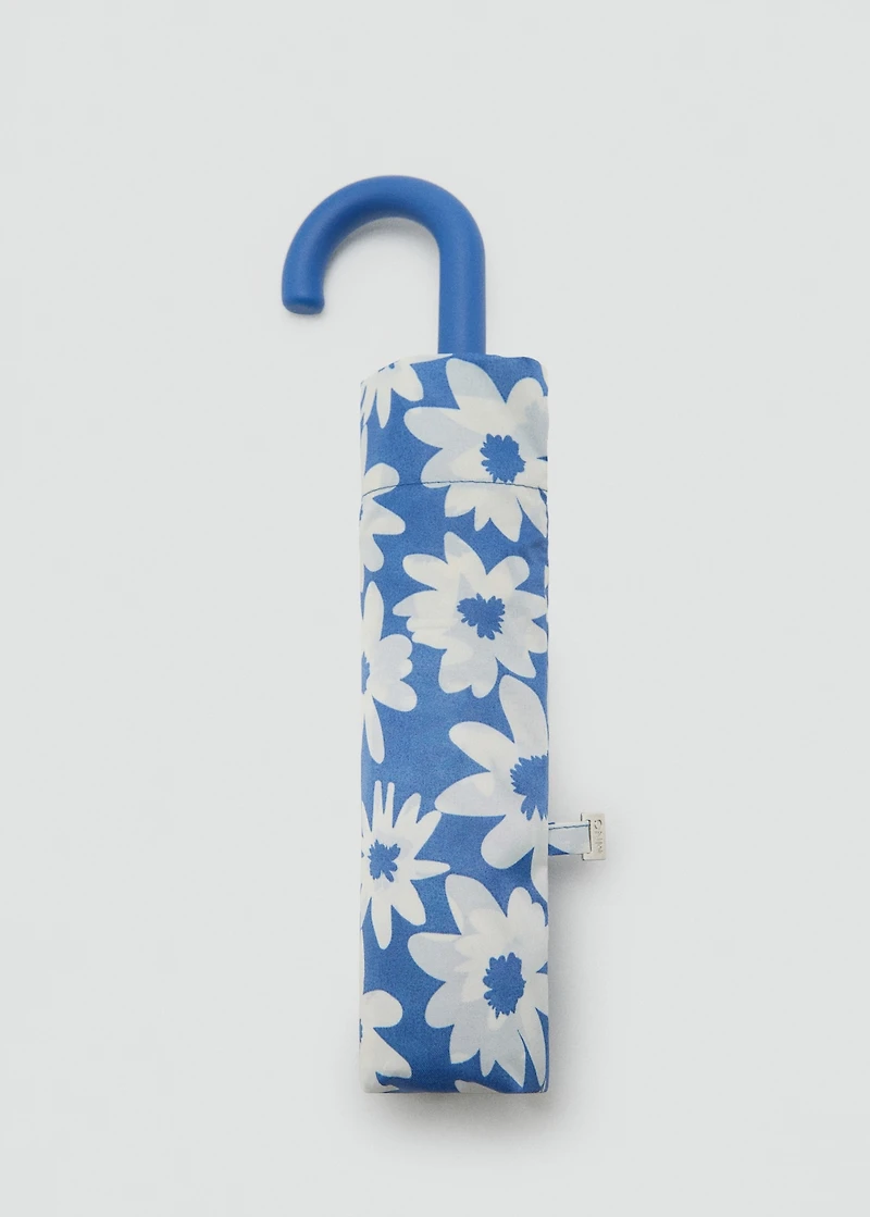 Flower print umbrella