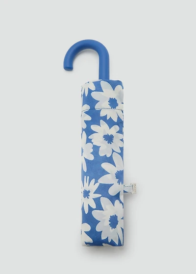 Flower print umbrella