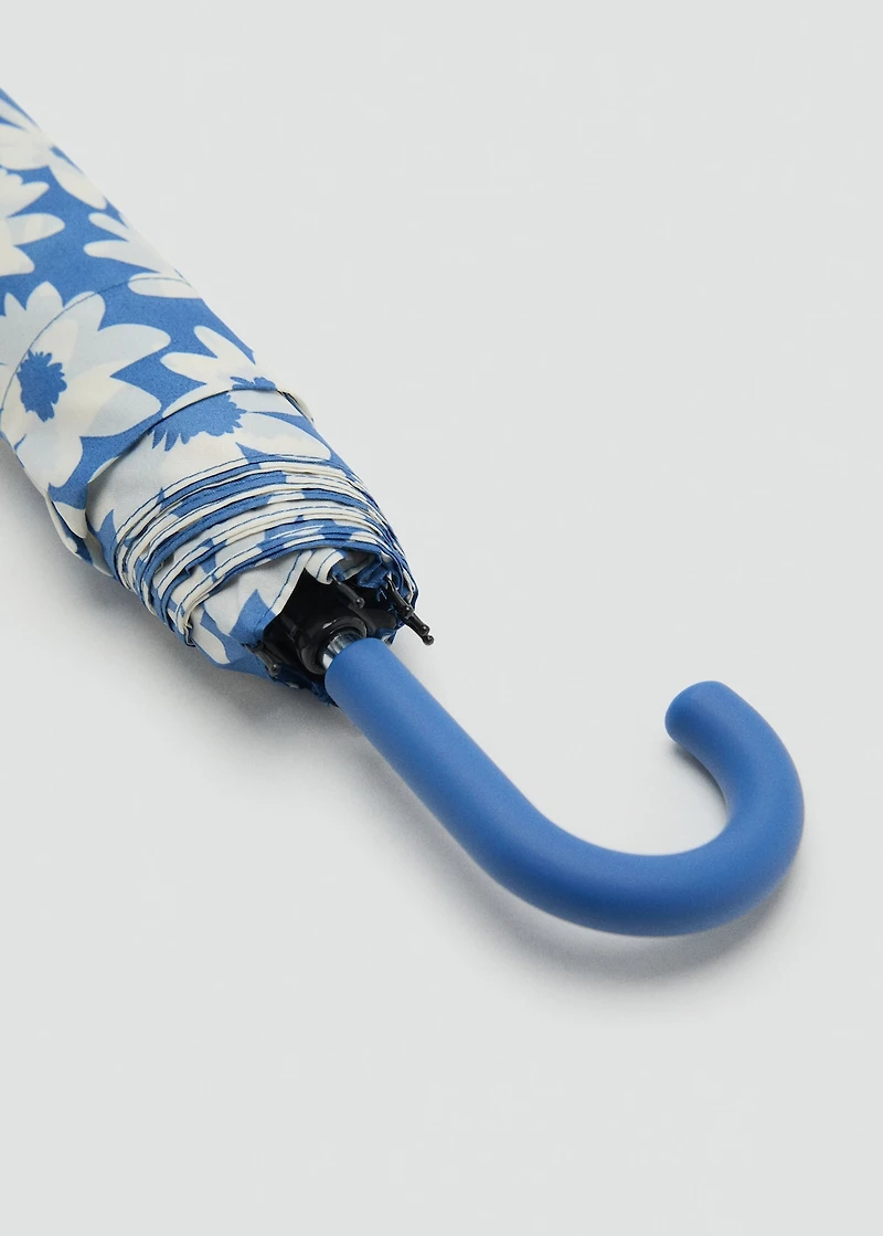 Flower print umbrella