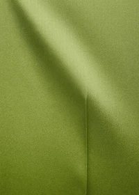 Satin straight-fit pants