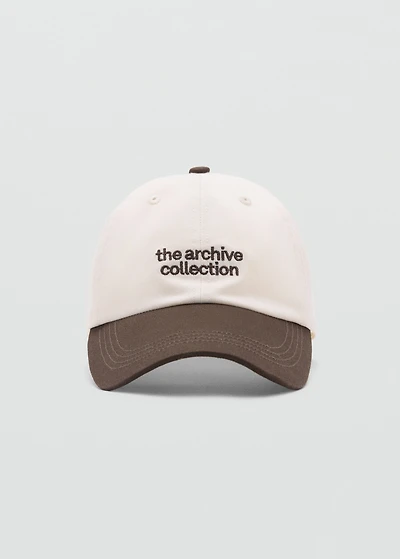 Embroidered message cap