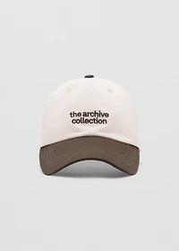 Embroidered message cap