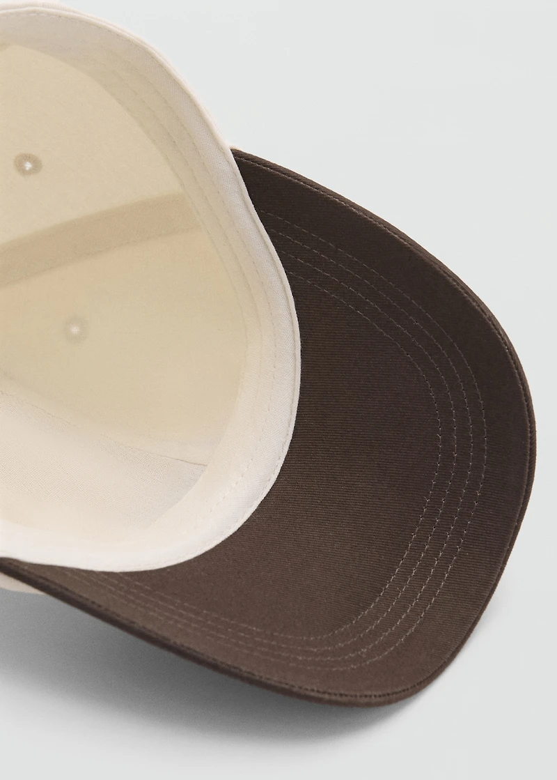 Embroidered message cap