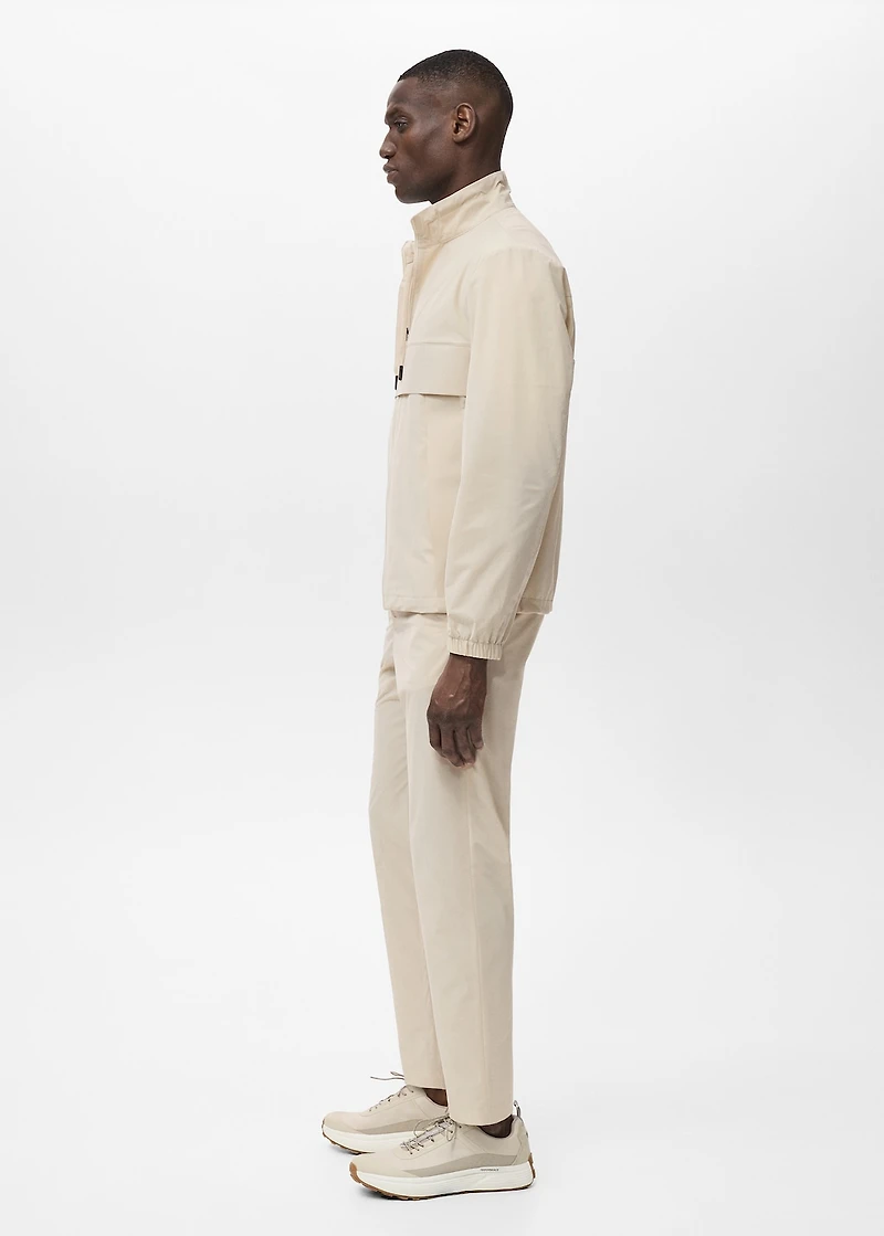 Slim-fit water-repellent pants