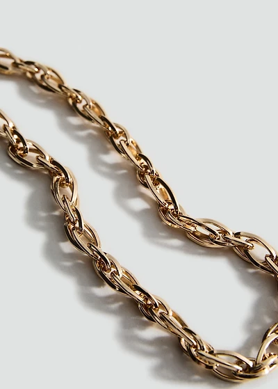 Combined-link chain necklace