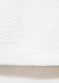 Textured cotton dungarees