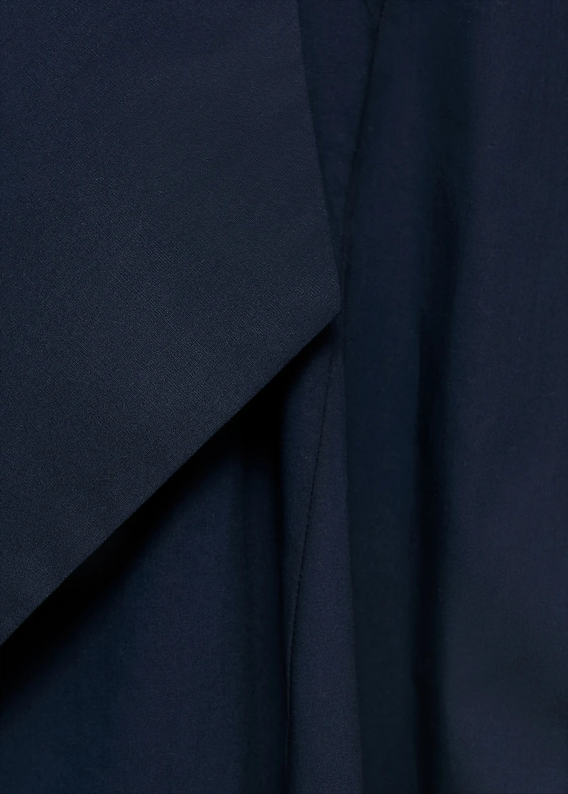 Knot detail shirt dress