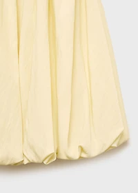 Gathered balloon dress
