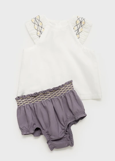 Embroidered cotton blouse