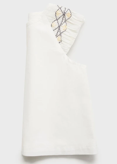 Embroidered cotton blouse