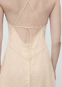 Embroidered midi dress