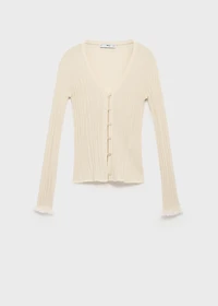 Contrast trim cardigan