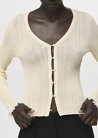 Contrast trim cardigan